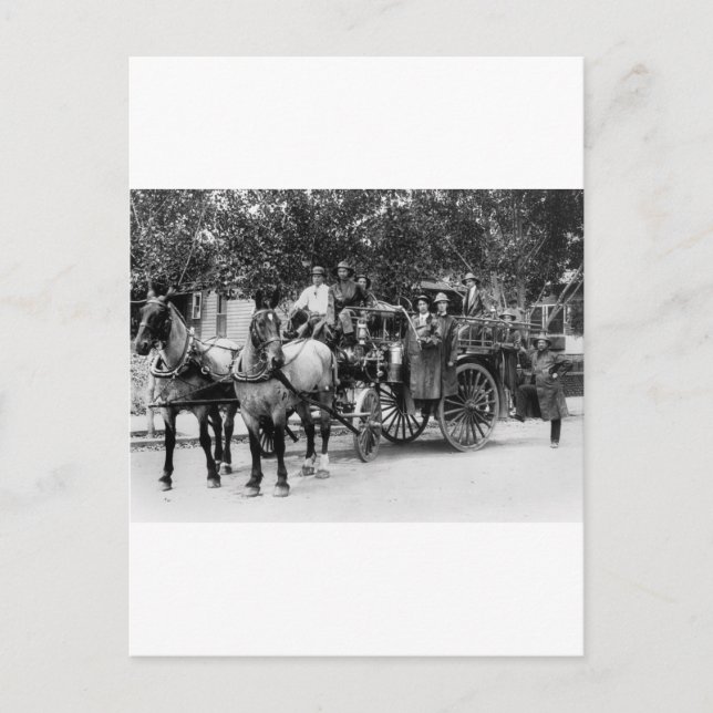 Wenatchee Fire Dept, 1911 Postcard (Front)