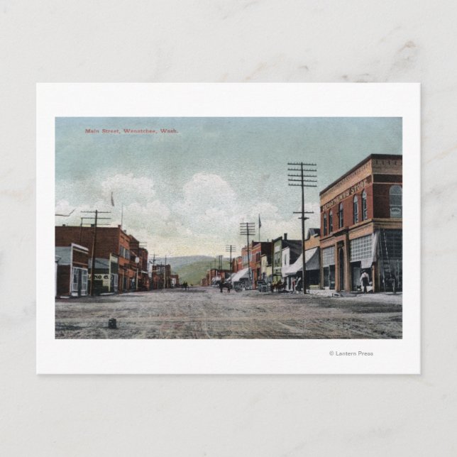 Wenatchee, WashingtonView of Main Street Postcard (Front)