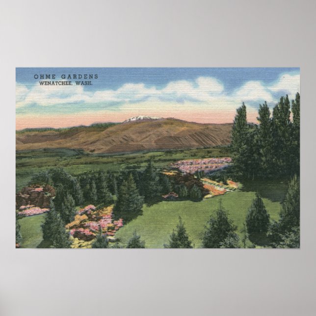 Wenatchee, WashingtonView of Ohme Gardens # 2 Poster (Front)