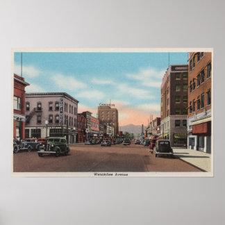 Wenatchee, WAStreet View of Wenatchee Ave. Poster