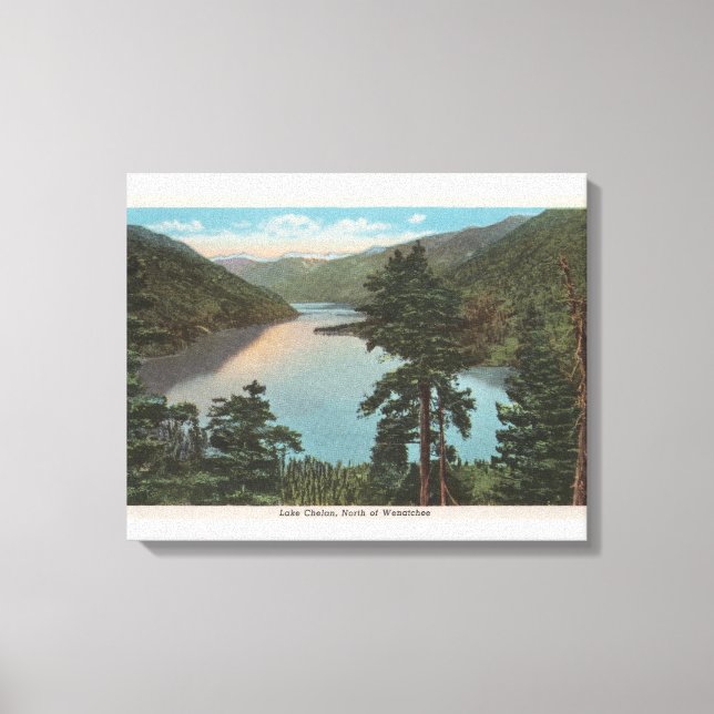 Wenatchee, WAView of Lake Chelan Canvas Print (Front)