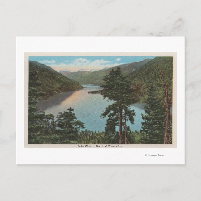 Wenatchee, WAView of Lake Chelan Postcard (Front)