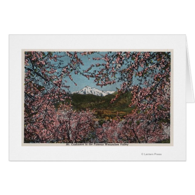 Wenatchee, WAView of Mt. Cashmere with Trees (Front Horizontal)