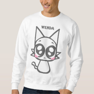 Wenda the White Cat Sprunki – Adorable Furry Chara Sweatshirt