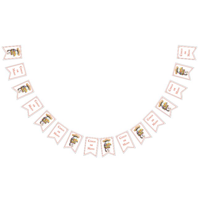 WENDELITO Cinco de Mayo Bunting Banner (All)
