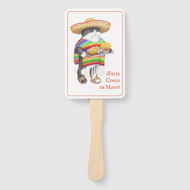 WENDELITO Cinco de Mayo Rectangle Hand Fan (Front)
