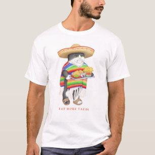 WENDELITO Mangez Plus de Tacos T-Shirt pour Hommes