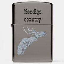 Wendigo black ice zippo lighter