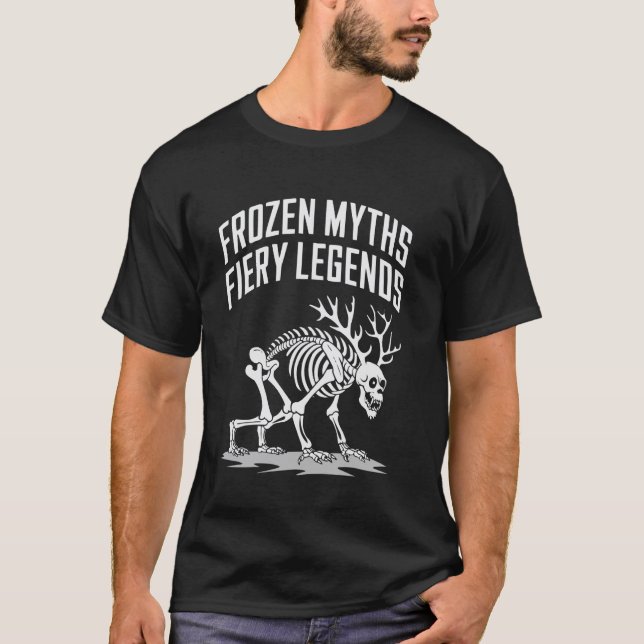 Wendigo Cryptid Monster Folklore Evil Spirit Crypt T-Shirt (Front)