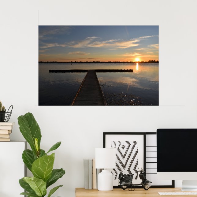 Wendouree Twilight Tranquility Poster (Home Office)