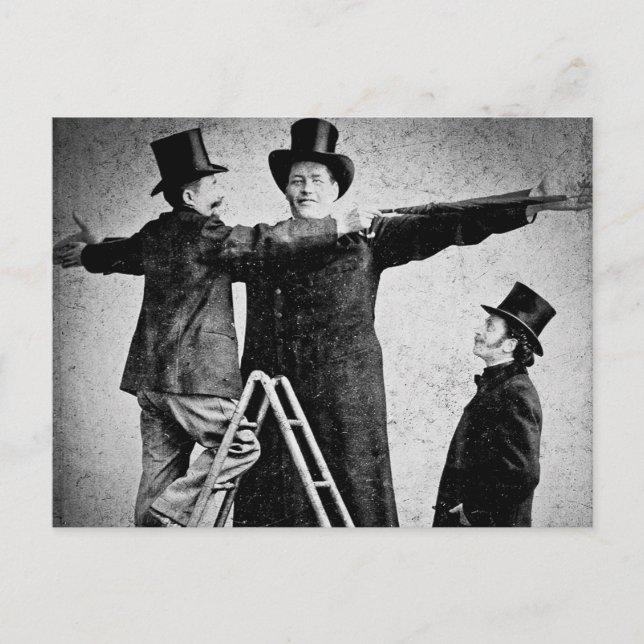 Wendt Cabinet Card Giant Circus Freak Sideshow (Front)