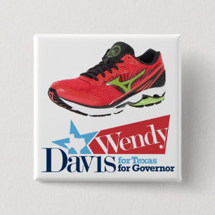 Wendy Davis for Governor 2 Inch Square Button