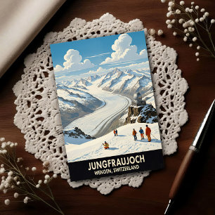 Wengen, Switzerland: 1960s Vintage Travel Postcard