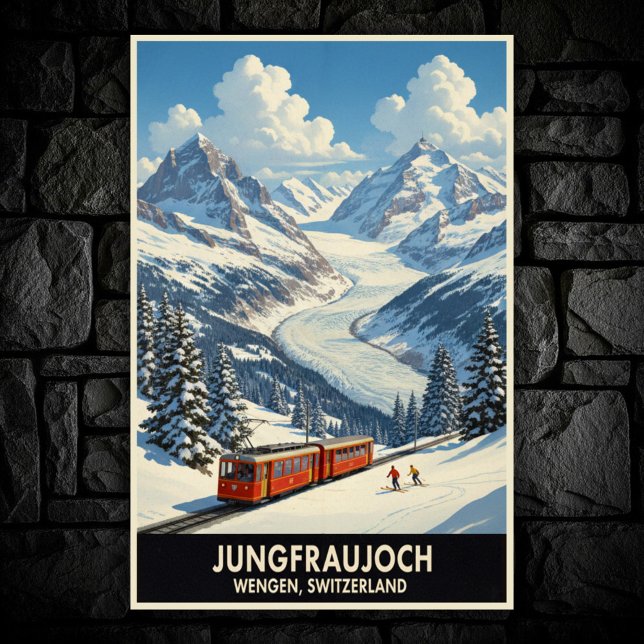 Wengen, Switzerland: 1960s Vintage Travel Poster (Creator Uploaded)