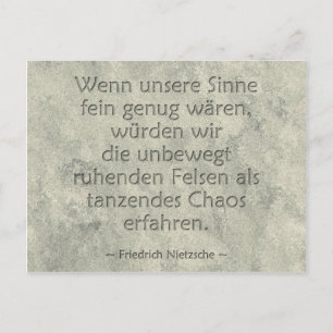 Wenn unsere Sinne Postcard