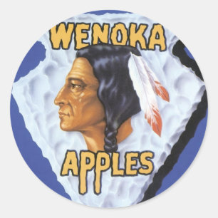 Wenoka Apples Classic Round Sticker