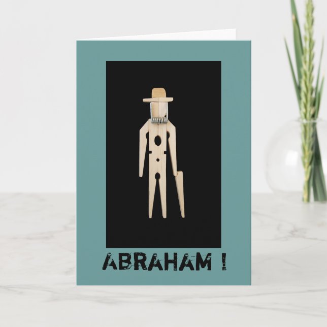 Wenskaart Abraham 50 jaar Card (Front)