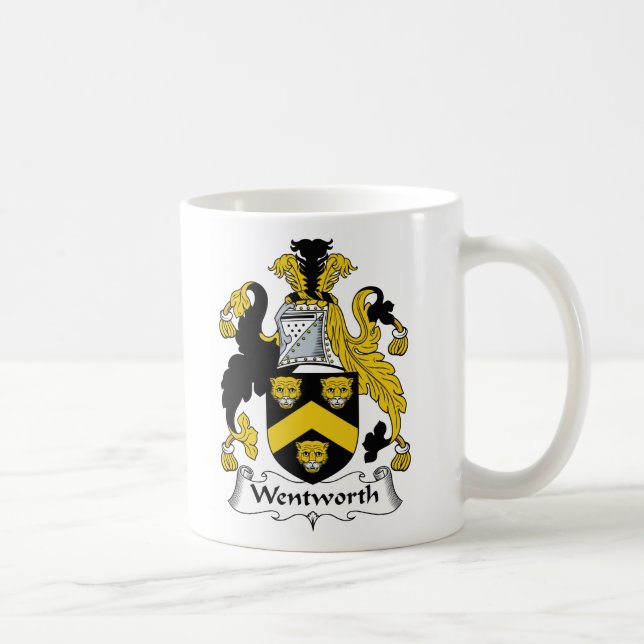 Wentworth Family Crest Coffee Mug (Right)