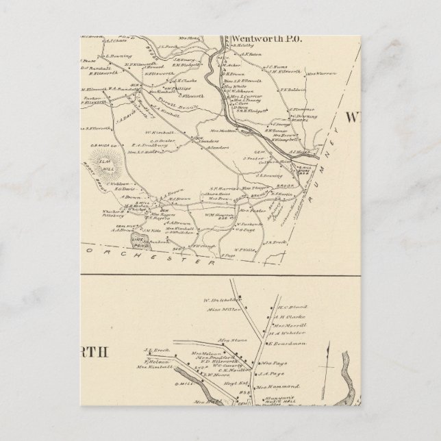 Wentworth, Grafton Co Postcard (Front)