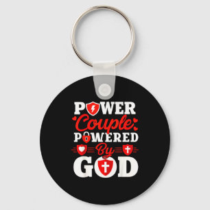 Wer Couple Wered By God Christian Couples Matching Keychain