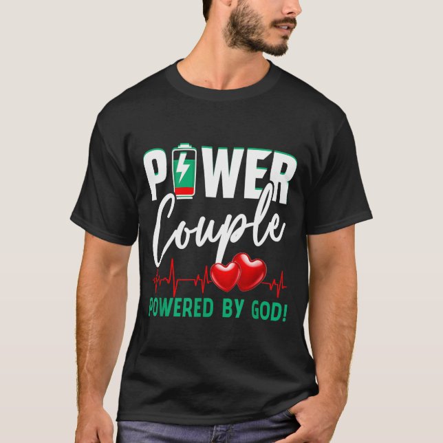 Wer Couple Wered-by God Christian Couples Valentin T-Shirt (Front)