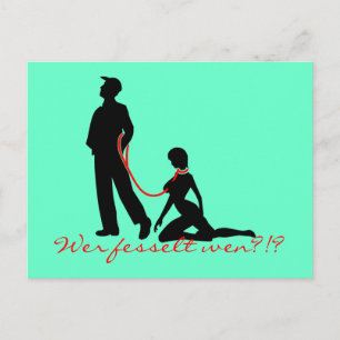 Wer fesselt wen? postcard