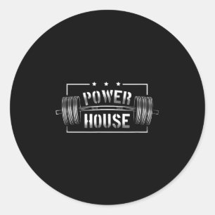 Wer House Gym Motivation Bold Statement Classic Round Sticker