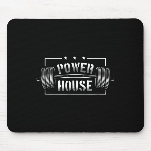 Wer House Gym Motivation Bold Statement  Mouse Pad (Front)