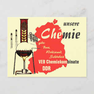 Werbedesign DDR Chemie Postcard