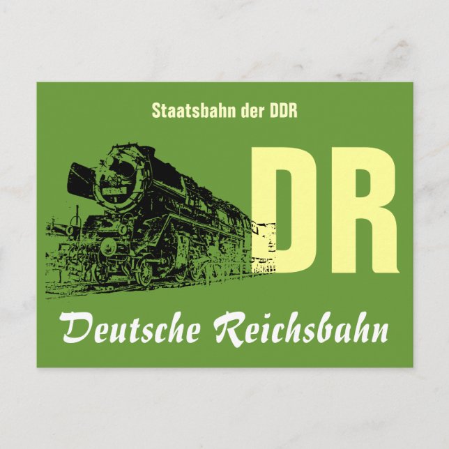 Werbedesign DDR Reichsbahn Postcard (Front)