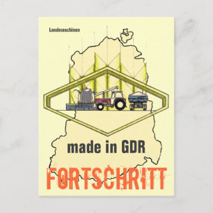 Werbung DDR. Landtechnik Postcard