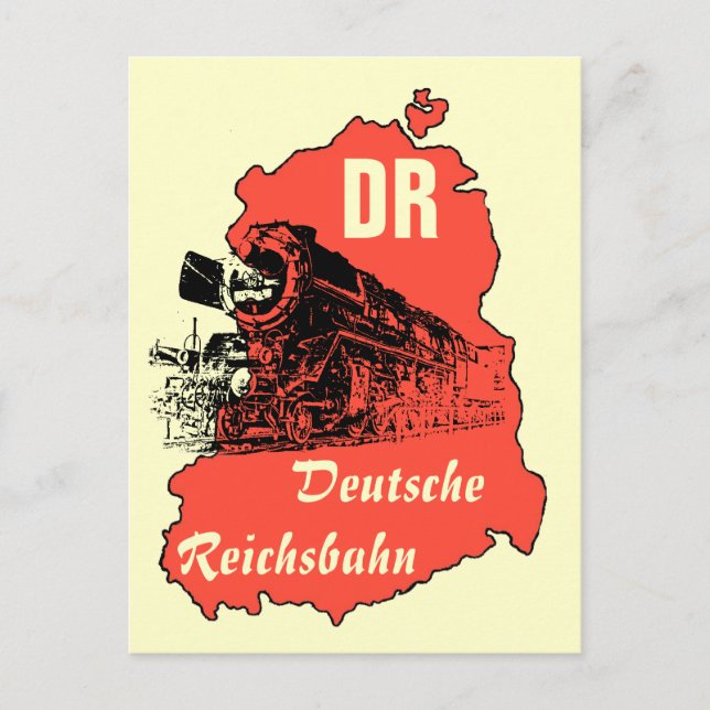 Werbung DDR Reichsbahn Postcard (Front)