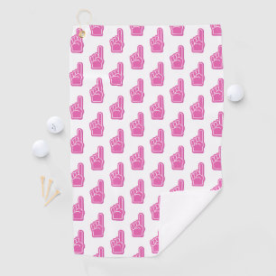 We're #1! Sports Finger School Fan Team Spirit Fun Golf Towel