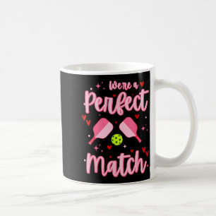 We're A Perfect Match Funny Ckleball Valentines Da Coffee Mug
