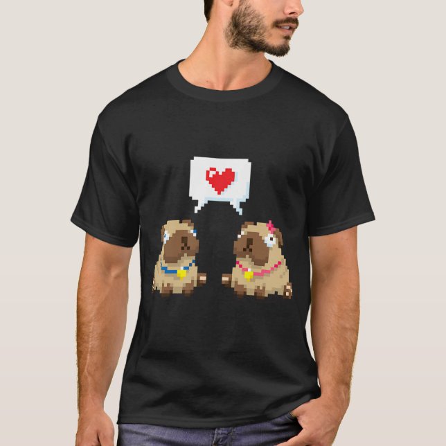 We're a Pug Match! T-Shirt (Front)