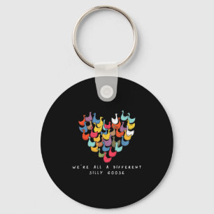 Were All A Different Silly Goose Heart Inclusive E Keychain