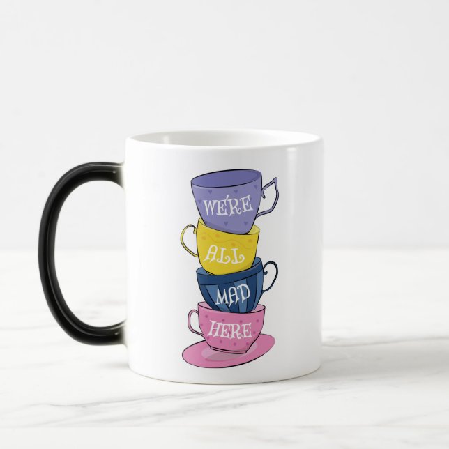 We're All Mad Here - Mad Tea Party Cups (Left)