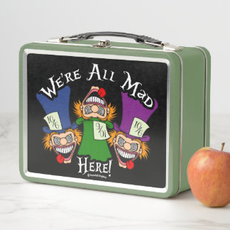 We're All Mad Here! Metal Lunch Box