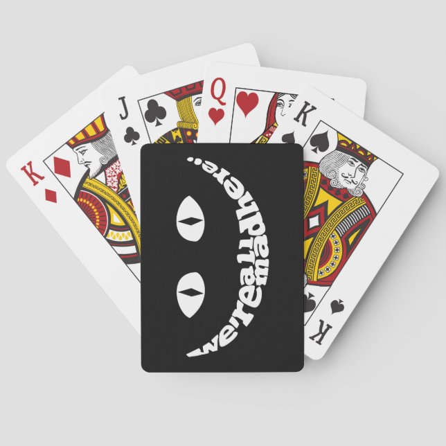 We're All Mad Here Playing Cards (Back)