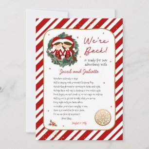 We're Back Elf Letter Invitation