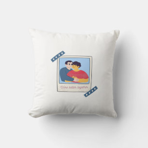 Were Better Together Graphic Minimal Design Throw Pillow