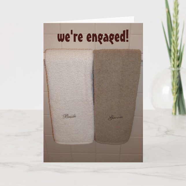 we're engaged! announcement (Front)