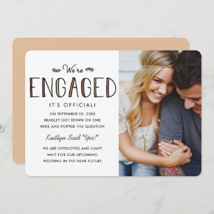 We're Engaged Engagement Announcement