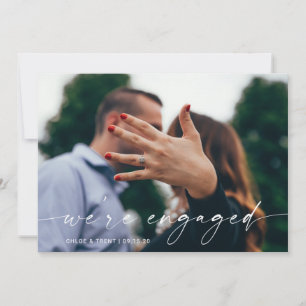 We're Engaged Engagement Announcement Card