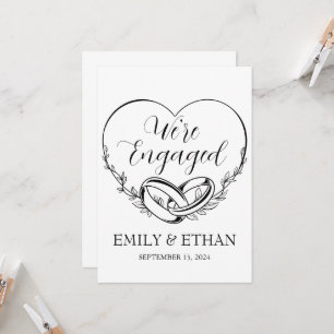 We're engaged engagement announcement cards