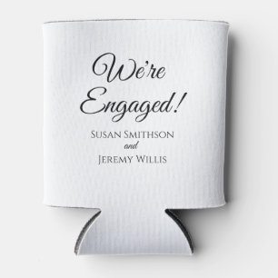 We're Engaged Engagement Party Favour  Can Cooler