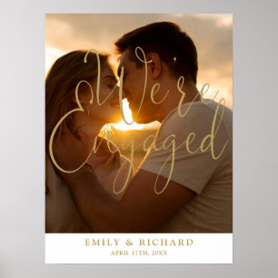 We're Engaged Engagement Party Photo Welcome Sign