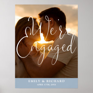 We're Engaged Engagement Party Photo Welcome Sign