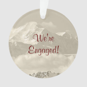 We're Engaged Keepsake for Engagement Ornament