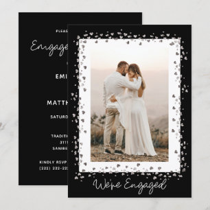 We're Engaged Personalized Photo Engagement Party Invitation